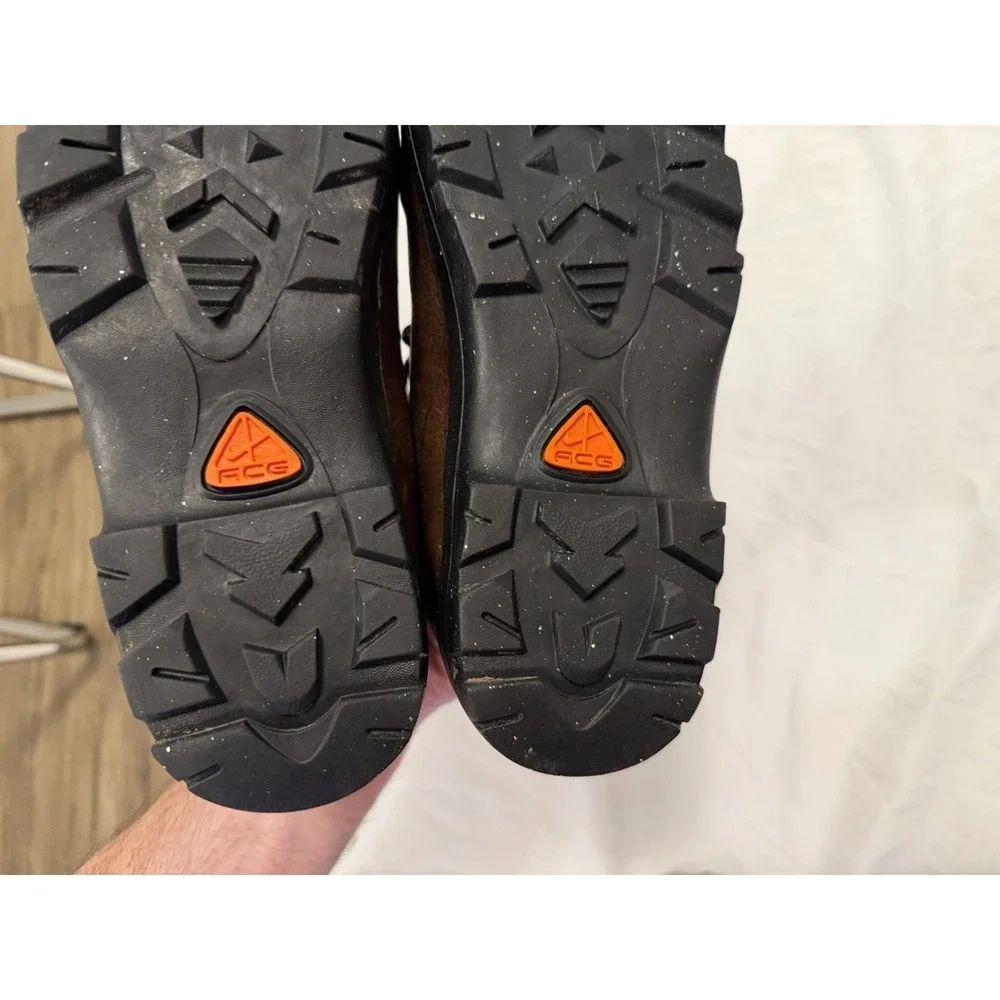 VINTAGE 1999 Nike AIR MINARETTE ACG Hiking Boots Brown Leather Women's 8 - Picture 10 of 11